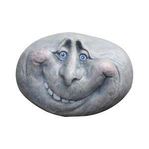 1PC Funny Face Rock Art Sculpture Decoration Yard Art Face Resin Sculpture Mysti&hellip;