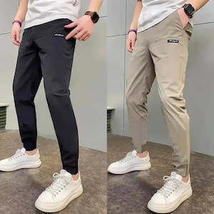 Men's High Stretch Multi-pocket Skinny Cargo Pants Multi-pocket Sweatpants &hellip;