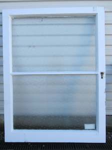 Sash Glass Panels: 2 Lite Antique Star Glass Casement Sash 955H x 710W