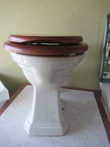Best Selling: Magnia Armitage Ware Toilet with Wooden Lid and Cistern  470H x 380W x 500D/Cistern 350H x 510W x 210D