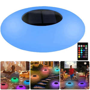 Outdoor Garden Accessories: Large and Small Solar Water Floating Lights Pool Lights Outdoor Waterproof Lawn Lights Colorful LED Water Surface Floating Light