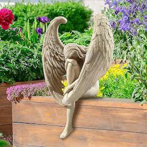 Creative Sculpture  Redemption Angel Redemption Statuette Religious Garden