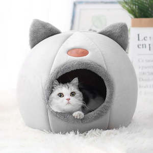 Tradies Pets: Deep Sleep Comfort In Winter Cat Bed Iittle Mat Basket Small Dog House Products Pets Tent Cozy Cave Nest Indoor