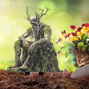 Garden Statues, Tree Elf Yard Sign Acrylic Ground Insert Waterproof Outdoor Decor