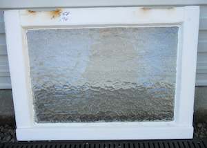 Sash Glass Panels: Vintage Artic Glass Fanlite Sash   550W x 390H