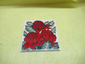 All Collections: Johnson Tiles with a Waratah Flower 155Sq