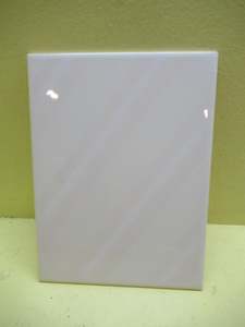 Light Cream with white Diagonal Stripe Tile 200H x 150W