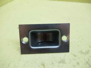 Small Chrome Pocket Door Flush Pull 65L x 38W x 20D