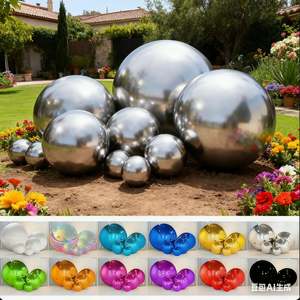 Outdoor Garden Accessories: Giant event decoration PVC ball mirror balloon, inflatable reflective ball, shiny inflatable mirror ball