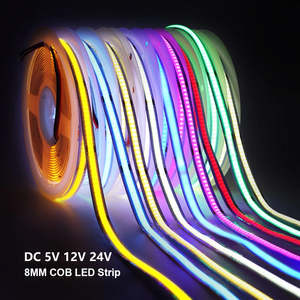 All Collections: 5V 12V 24V COB LED Strip 320LEDs/m High Density RA90 Flexible FOB LED Tape Light Bar Linear Ribbon 0.5-5m USB LED Light