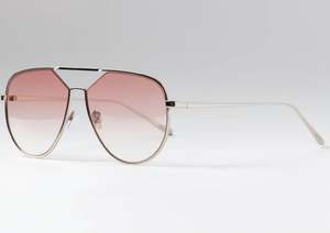 Happy to Sit on Your Face Sunglasses - Di Lusso/Silver