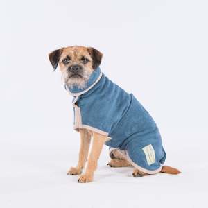 RUFF & TUMBLE Dog Towel Drying Coat - Blue