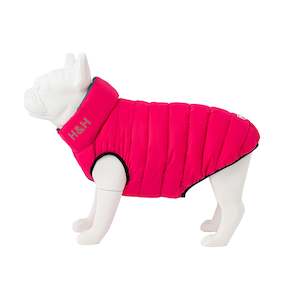 Hugo Hudson Range: HUGO & HUDSON Puffer Jacket Hot Pink/Grey Reversible