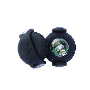 Dog Harness: CURLI Safety Light for Collar or Harness - Black