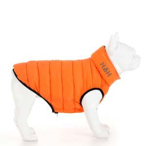 HUGO & HUDSON Puffer Jacket Orange/Navy Reversible