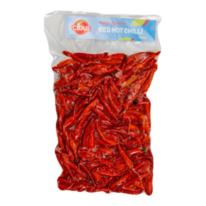Frozen Vegetables: Cibus Snap Frozen Red Hot Chilli (800g x 12 packs)