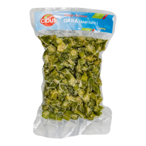 Cibus Snap Frozen Okra BABY Cuts (400g x 25 packs)