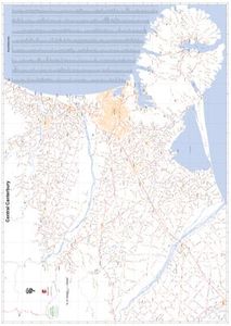 Map Book: Central Canterbury A0 Wall Map
