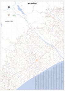 Map Book: Mid Canterbury A0 Wall Map