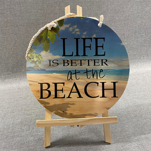 Life at the Beach – 280mm Circle – Rustic Printz Limited