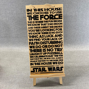 Products: Star Wars Sign – Rustic Printz Limited