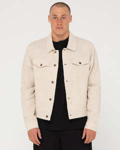 Mens Tops Jackets: Ramie Trucker Jacket