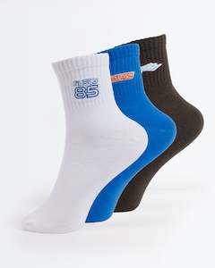 Womens: Fancy Day Crew 3-Sock Pack