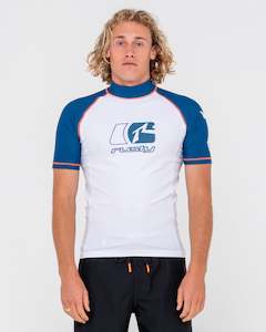 Mens Tops Rash Vests: Y2shay Printed Short Sleeve Rash Vest