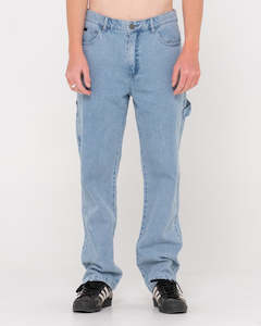 Mens Jeans: Dungaree Straight Fit Denim Pant
