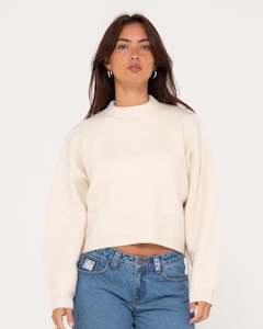 Womens Tops Knitwear: Sundae Oversized Cropped Knit