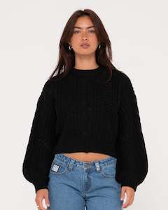 Womens Tops Knitwear: Folktale Chunky Cropped Knit