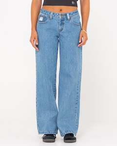 Womens Pants: Low Rise Super Wide Leg Jean