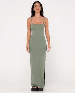 Womens Dresses: Vicky Fitted Slip Maxi Dress