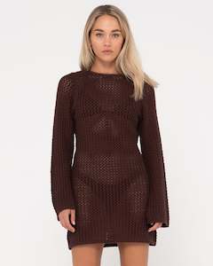 Womens Dresses: Amalfi Long Sleeve Knit Mini Dress