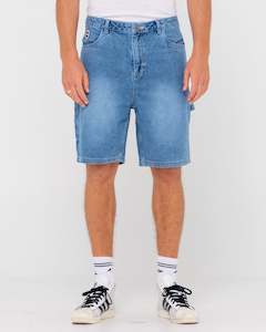 Mens Bottoms Shorts: Dungaree Denim 20" Relaxed Jort