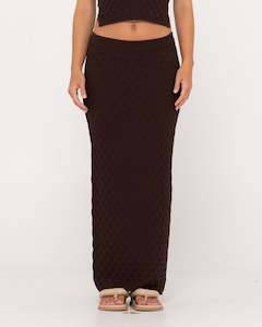 Leo Crotchet Knit Maxi Skirt