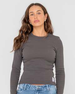 Essentials Ribbed Long Sleeve Tee