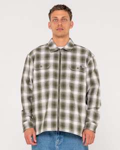 Zeal Zip Through Plaid Overshirt