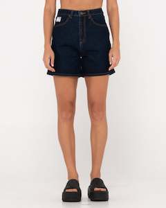 Womens Bottoms Shorts: Cyprus High Waisted Denim Short