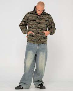 Rambo Zip Through Camo Hoodie