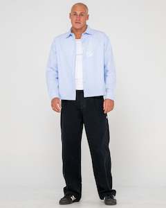 Mens Tops Shirts: Freaker Pinstripe Long Sleeve Shirt