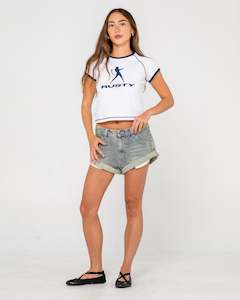 Womens Bottoms: Pheonix Denim Mini Short
