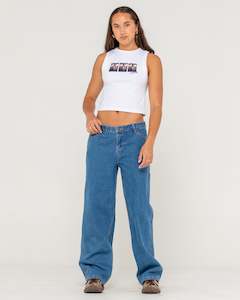 Womens Pants: Risque Low Rise Super Baggy Jean