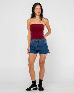 Penny Kick Flare Denim Short