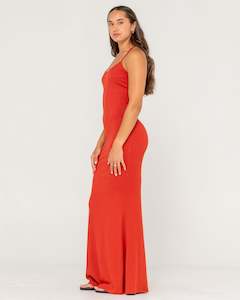 Nicky Fitted Slip Maxi Dress