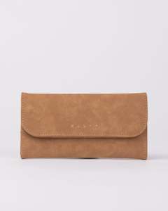 Womens Accessories Wallets Purses: Aria Suede Flap Wallet