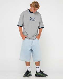 Mens Tops: Hyper Ringer Graphic Tee