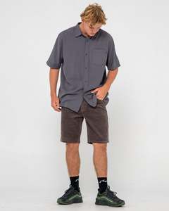 Mens Tops: Overtone Short Sleeve Linen Shirt