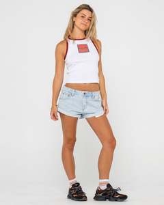 Womens Tops: Shoot It Graphic Tank Top
