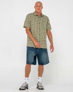 Mens Denim: Flip Daddy 22" Tapeless Baggy Jort